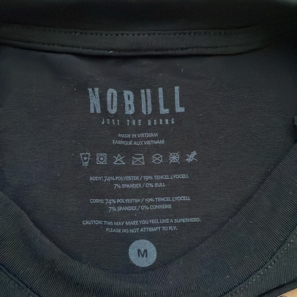 NWT NOBULL Training Black Long Sleeve - Size M - Picture 3 of 3